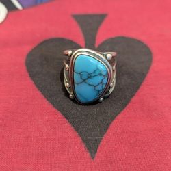Vintage 1970s Native American Ring - Sz 11 1/4