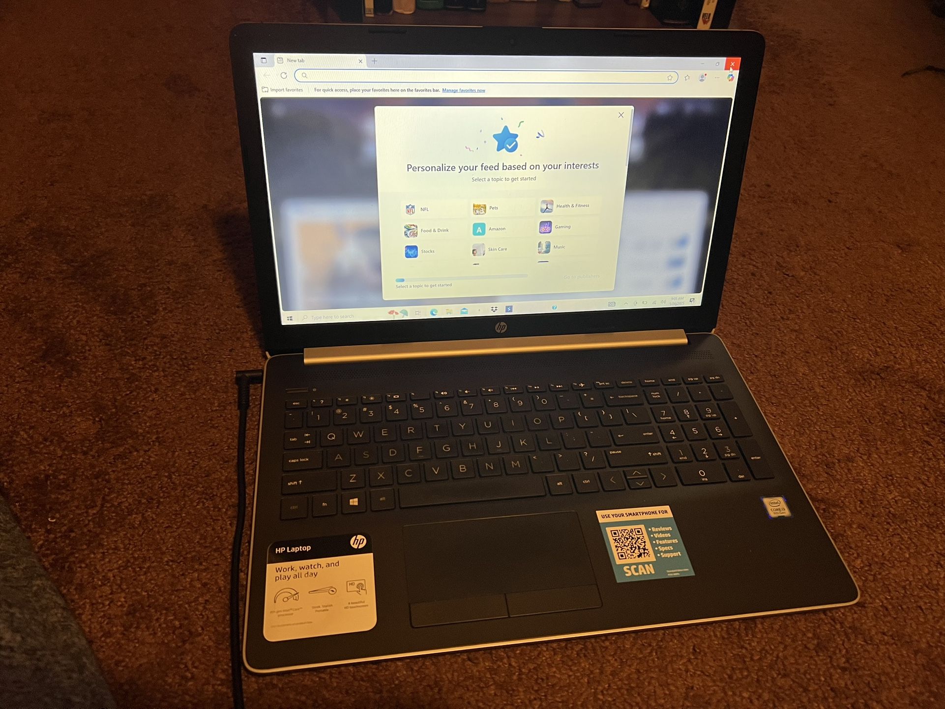 HP Notebook 15-da0xxx i3 Touchscreen laptop