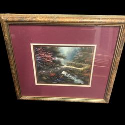 BRIDGE OF FAITH by THOMAS KINKADE Framed Print