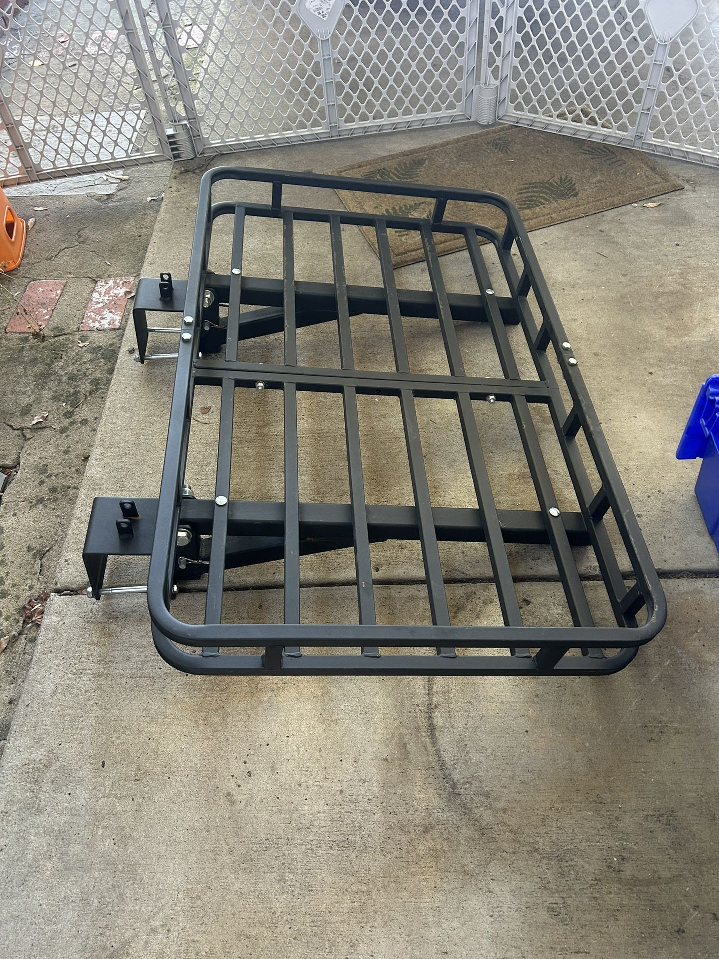 24x40 etrailer Cargo Carrier for RV Bumper - Steel - Folding - 500 lbs