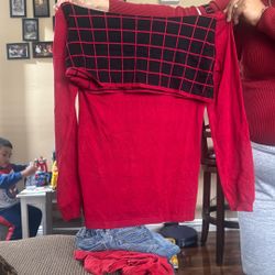 Women’s Red Long Sleeve 