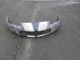 Camaro Front Bumper Blue with White Stripe Fourth Generation