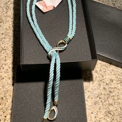 NEW🥰HEIDI DAUS 🥰 ”TURQUOISE ROPE NECKLACE” 🥰FINE AND ELEGANT JEWEL 🥰WOWWWWW 🥰