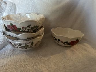 Marbella Holiday Elegance Soup/Cereal Bowls (Set of 4) – Princess House Collection – NEW 💫 Price: $75