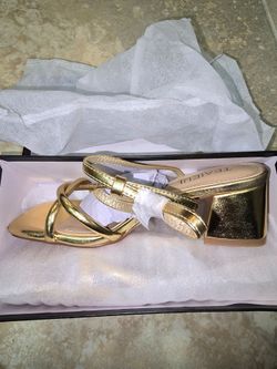 Gold sandals
