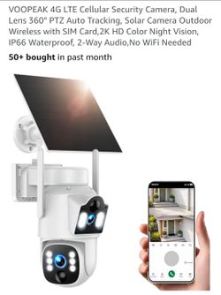 VOOPEAK Dual Lens 4G LTE Cellular Security