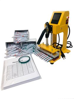 Heat press for pen paper and pen included