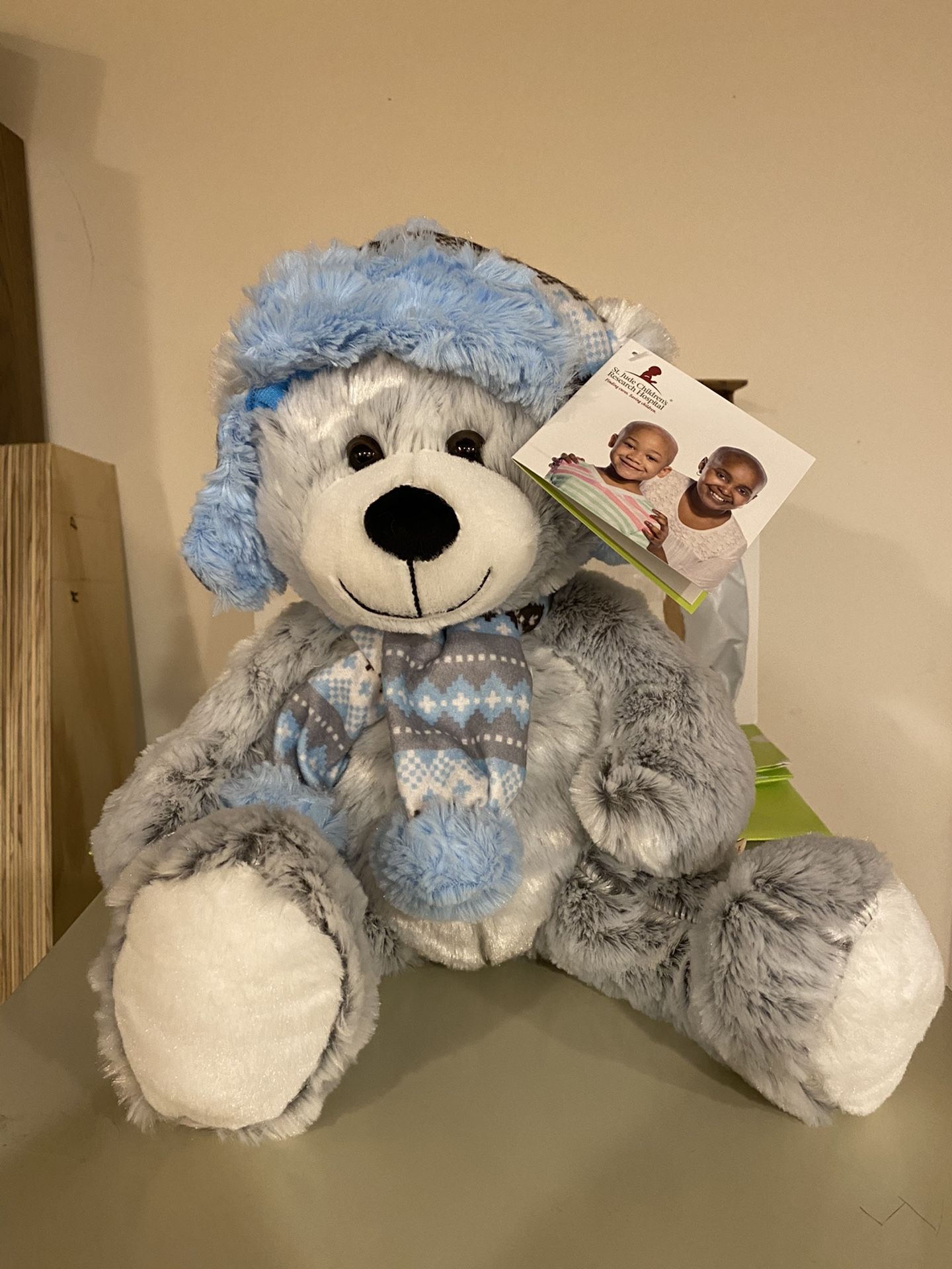 St Judes Winter Teddy Bear 18" inch