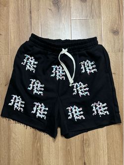Black mixed emotions shorts size-M