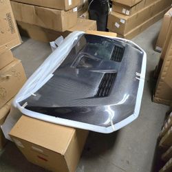Mitsubishi Lancer Evo Hood Real Carbon Fiber body kit aggressive Apex style for 2008-2017