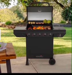 NEW ASSAMBLED FROM THE BOX PROPANE GAS BBQ GRILL WITH SIDE BURNER