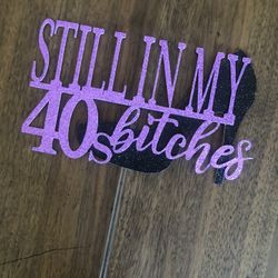 40s Cake Topper
