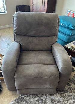 Power reclining sofa, recliner and loveseat
