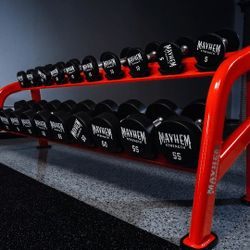 Mayhem Fitness 80-125lb Urethane Dumbbell Set