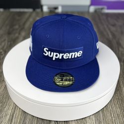 Supreme MLB New Era Box Logo Fitted Cap ‘Los Angeles’ Brand New