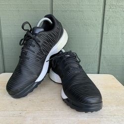Adidas Mens Boost Black Spikeless Golf Shoes Size 9 US