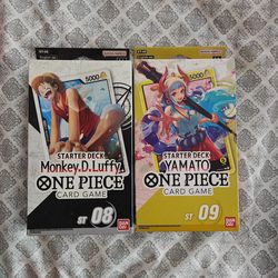 One piece starter decks never opened