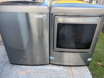 LG Washer And Dryer Set 4.9 cu 7.3 cu Mega Capacity 3 months warranty delivery and installation available