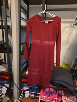 Dress burgundy