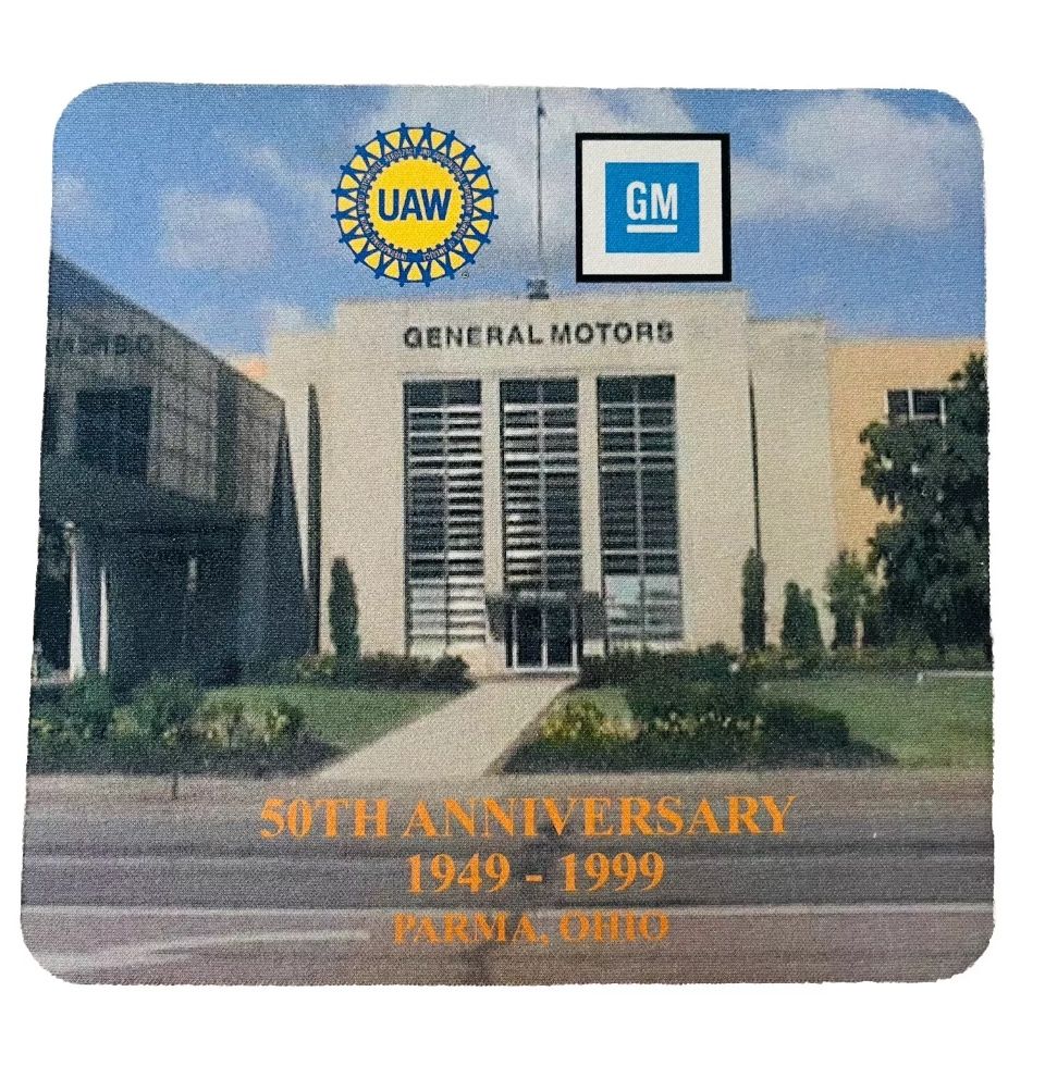 UAW GM 50th Anniversary 1949-1999 Mouse Pad General Motors