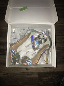 Silver forever heels