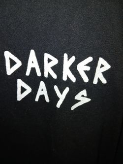 Darker Days Black Graphic T-Shirt