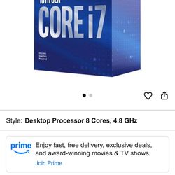 CPU Used I7 10700f Desktop Processor 8 Cores Up To 4.8ghz 