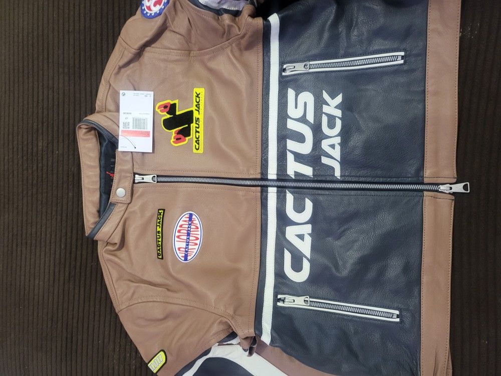 Jordan X Cactus Jack Women's Leather Jacket.