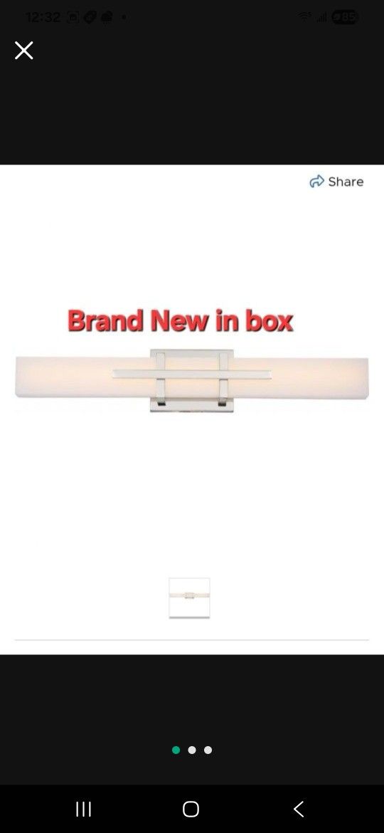 Brand New Nuvo 62/872 Vanity, 24 Inches, Polished Nickel.$60 Each. Available 6 Pcs.