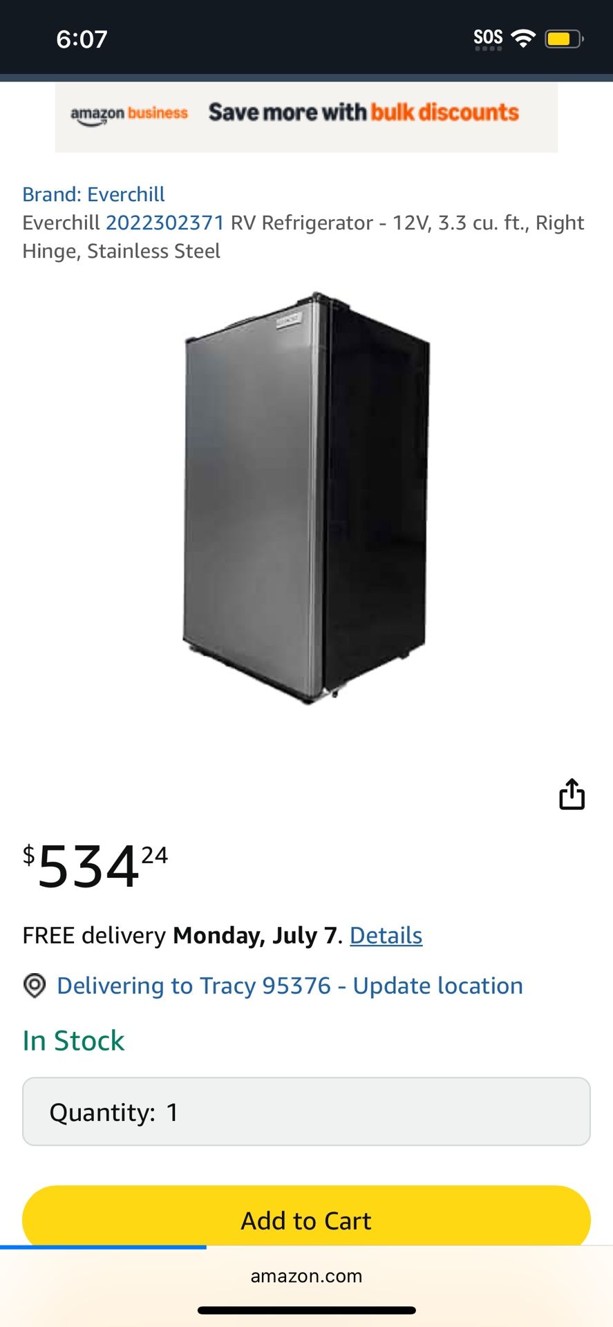 ever chill rv refrigerator