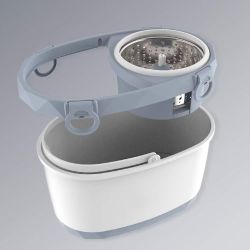 93】Mop - Original Hand Push Spin Mop - Life Time Warranty (3 Microfiber Mopds Included)