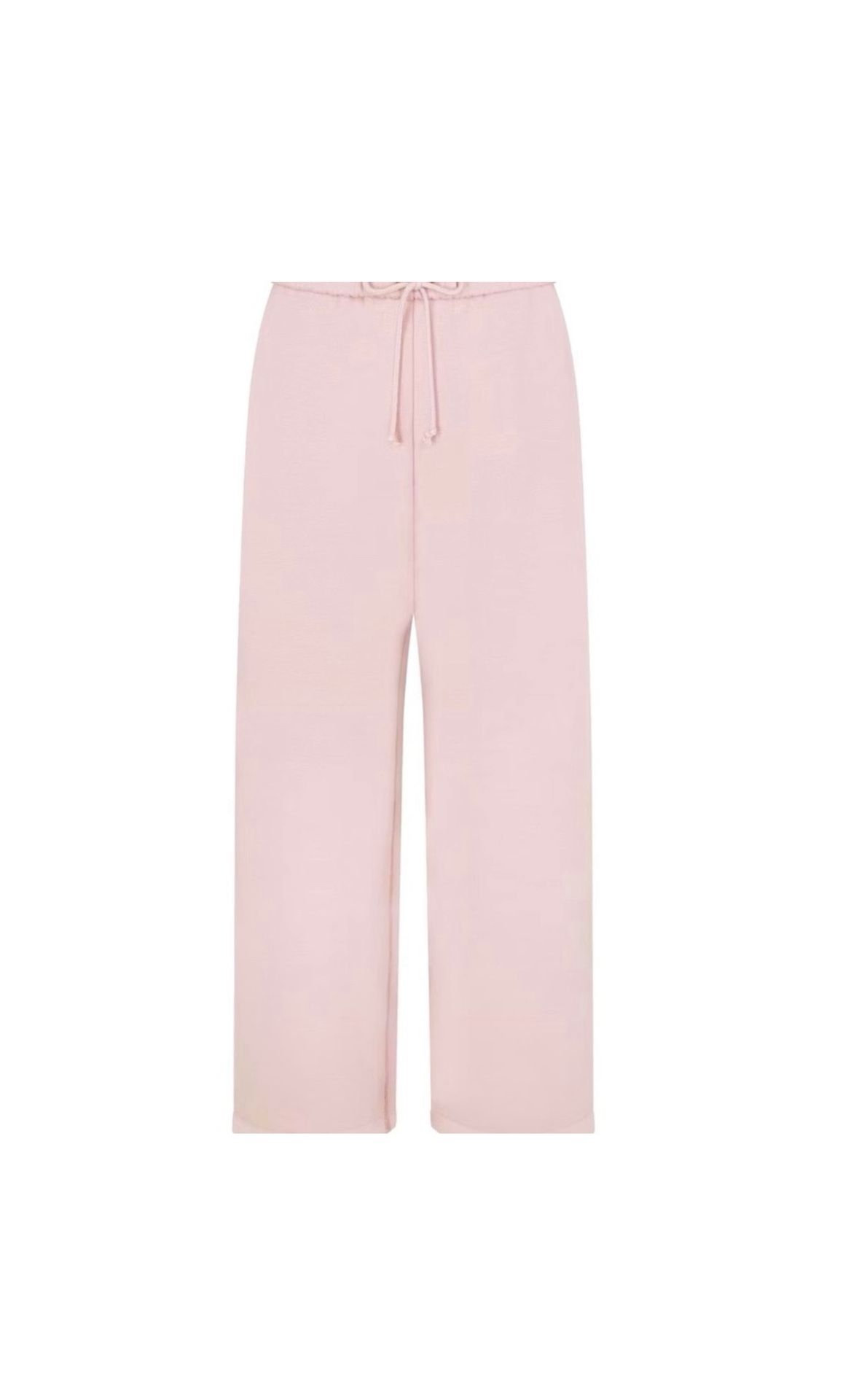 NEW SKIMS LARGE Cotton Fleece Classic Straight Leg Pant