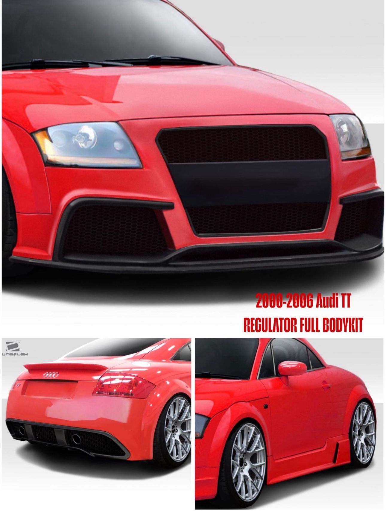 2000-2006 AUDI TT FULL BODY KIT, “REGULATOR” DURAFLEX KIT