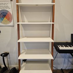 West Elm Ladder Leaning Bookshelf (25" across)