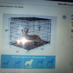 DOG CRATE 42" NEW