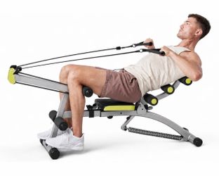 Home Rowing Machine with Resistance Bands