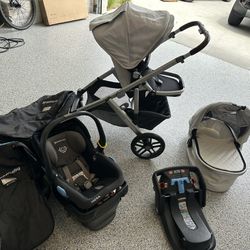 Uppa Baby Vista system - Stroller, Bassinet, Car Seat + Accessories 
