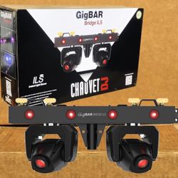 Chauvet DJ Gigbar Bridge ILS Dual Moving Heads LED UV Blacklight Glow In The Dark LED Wash Light System DMX Sound Activated 🚨 No Credit Needed 🚨