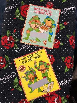 TMNT Pizza Joke Scratch-Off Cards Set of 2