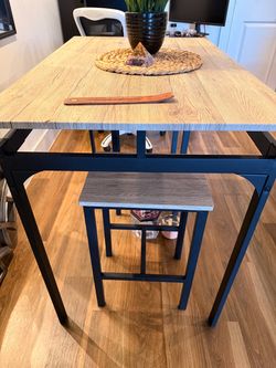 Industrial Bar Table with Stool