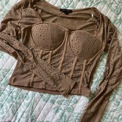 PaperMoon Brown Longsleeve Small