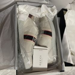 Gucci Ace Sylvie Stripe Sneakers Womens 38.5
