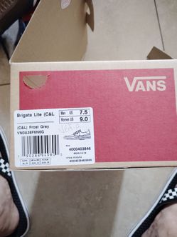 Vans Brigata Lite Frost Grey Men's 7.5