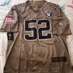 Raiders New Men's MACK Salute To Service Jersey. Size:L