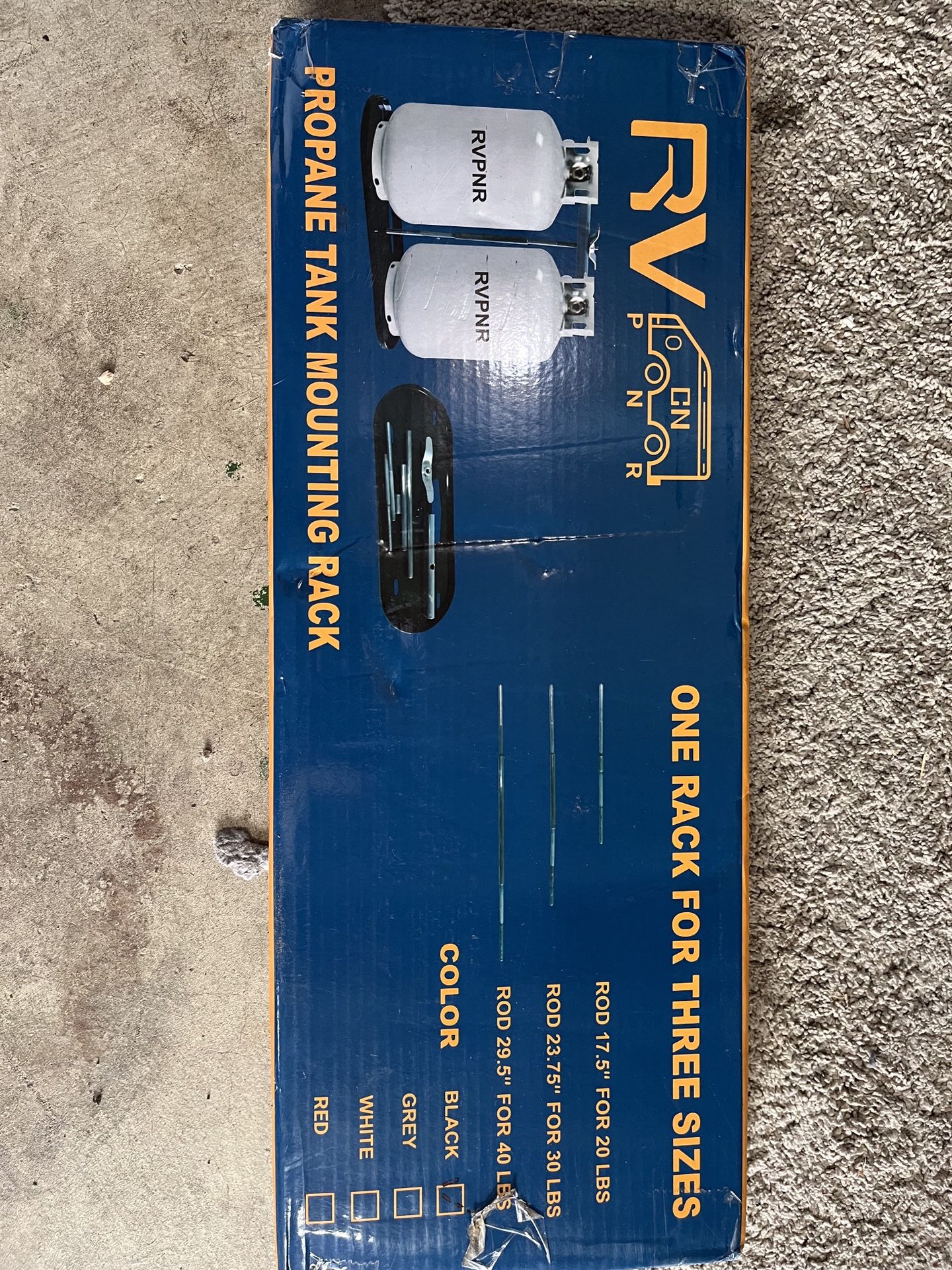 RV/Trailer Propane Tank Mounting Rack. NEW