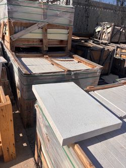 Pool coping sandblast 16”x24”  2” thick  special price $34  per piece  available  in straight edge and bullnose, 1936 Hinton dr Irving tx   Hablamos e