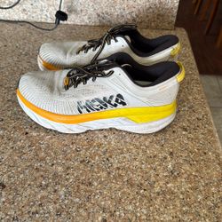 Mens HOKA One One Bondi 7 Wide Size 9.5 Womens 11 Shoes Sneakers Running 