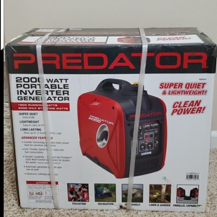 Predator 2000 watt super quiet inverter generator deals
