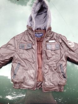 Boys polo leather jacket size 7