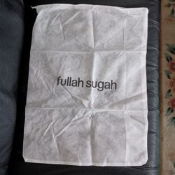 NEW Fullah Sugah White Purse Handbag Dust Bag